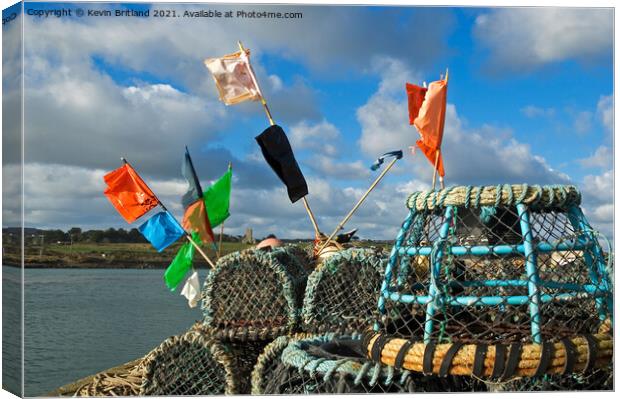 Crab and lobster pots Canvas Print by Kevin Britland