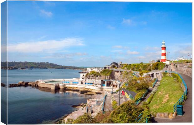 plymouth seafront Canvas Print by Kevin Britland