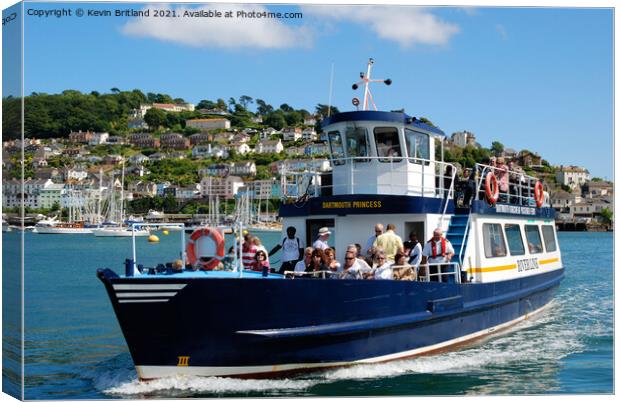 the dartmouth to kingswear ferry Canvas Print by Kevin Britland