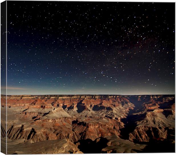 Grand Canyon at Night Canvas Print by Luc Novovitch