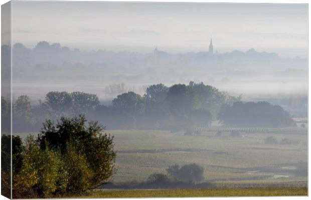 Early Morning Fog Canvas Print by Luc Novovitch