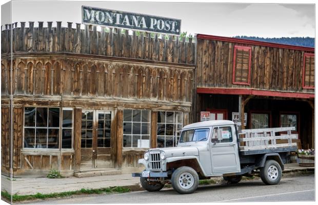 Montana Old Town Canvas Print by Luc Novovitch