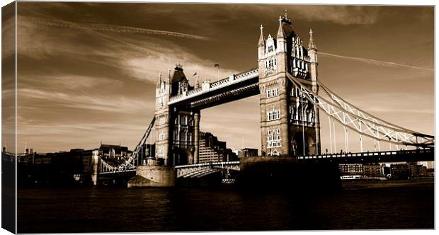 London, Tower Bridge Canvas Print by Daniel Kesh