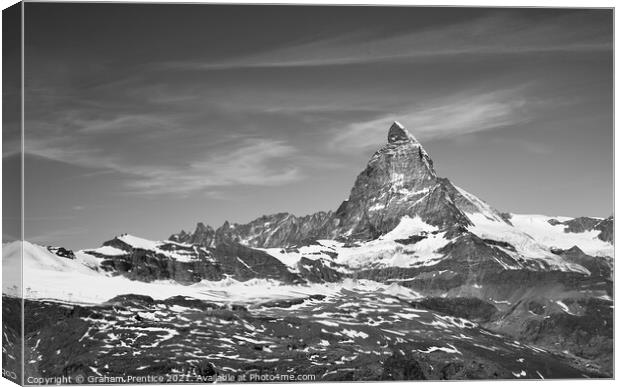 Matterhorn, Zermatt Canvas Print by Graham Prentice