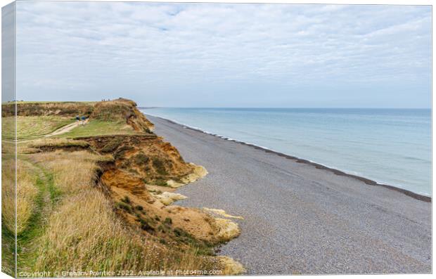 Weybourne Cliffs and Coastline Canvas Print by Graham Prentice