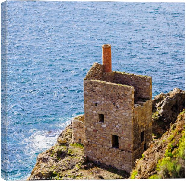 The Crowns Pumping Engine House, Botallack Mine, C Canvas Print by Graham Prentice