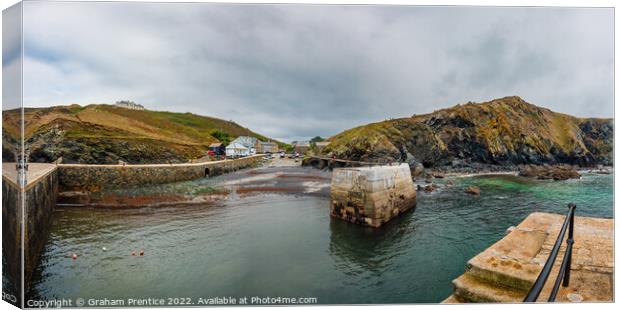 Mullion Cove Harbour, Cornwall Canvas Print by Graham Prentice