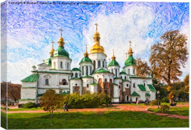 St Sophia's Cathedral, Kyiv Canvas Print by Graham Prentice