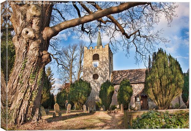 Pirbright Church Canvas Print by Graham Prentice