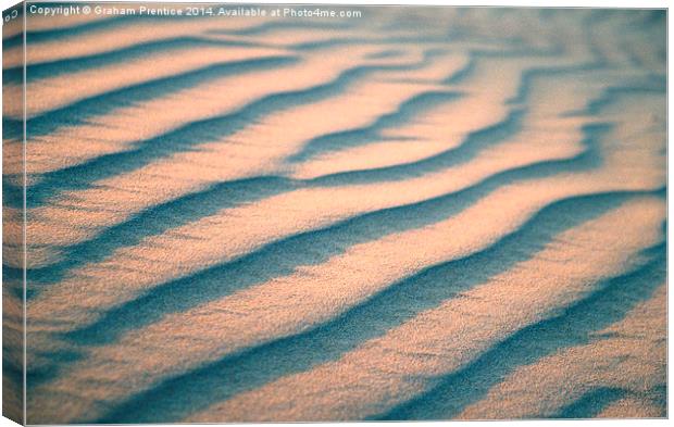 Sand Ripples Canvas Print by Graham Prentice
