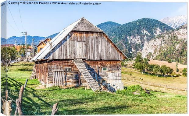 Mountain Hut Canvas Print by Graham Prentice