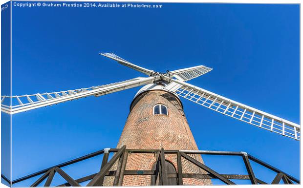 Wilton Windmill Canvas Print by Graham Prentice