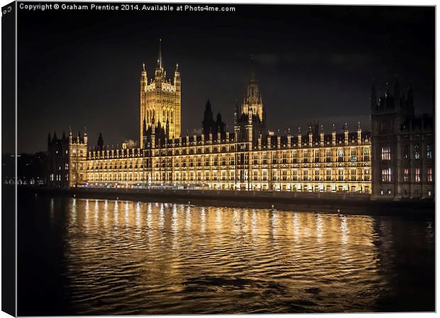 Palace of Westminster Canvas Print by Graham Prentice