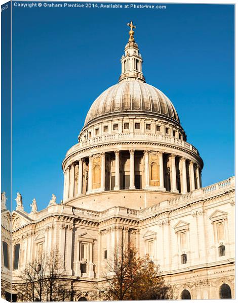 St Pauls Cathedral Canvas Print by Graham Prentice