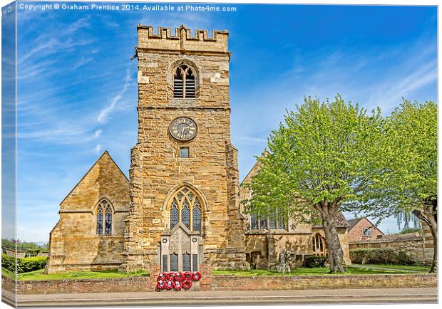 St Edmunds Church, Shipston-on-Stour Canvas Print by Graham Prentice