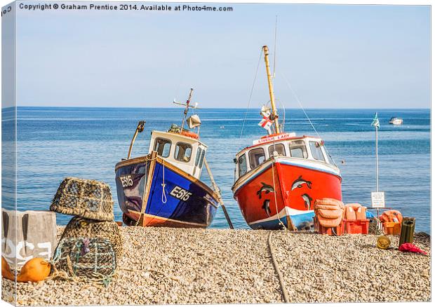 Fishing Boats Canvas Print by Graham Prentice