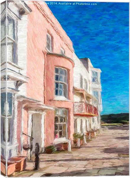 Town Houses Canvas Print by Graham Prentice