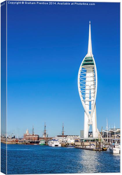 Spinnaker Tower Canvas Print by Graham Prentice