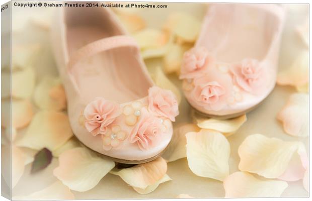 Pink Ballet Shoes Canvas Print by Graham Prentice