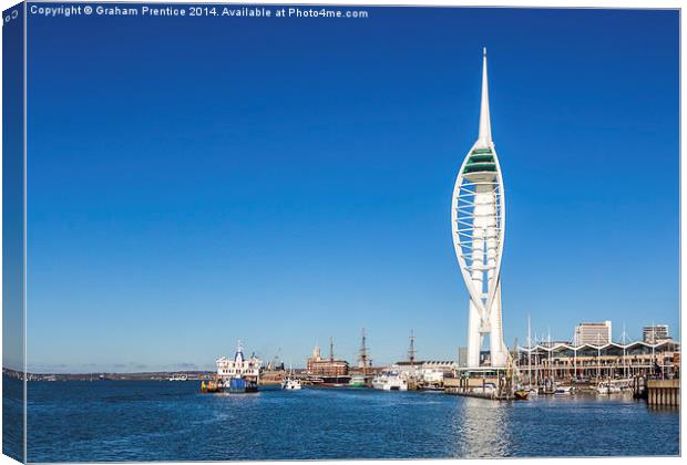 Spinnaker Tower Canvas Print by Graham Prentice