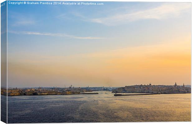 Valletta Grand Harbour, Malta Canvas Print by Graham Prentice