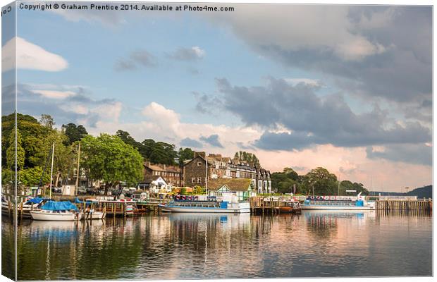 Evening on Lake Windermere Canvas Print by Graham Prentice