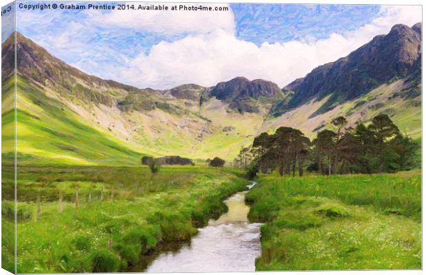 Warnscale Beck, Buttermere Canvas Print by Graham Prentice