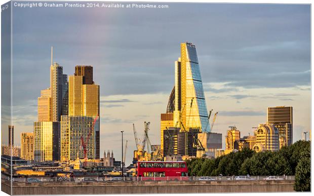  London's Modern Skyline Canvas Print by Graham Prentice