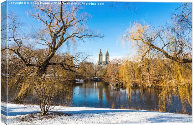  Central Park and Upper West Side, New York Canvas Print by Graham Prentice