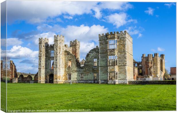 Cowdray House (or Castle) in Midhurst, West Sussex Canvas Print by Graham Prentice