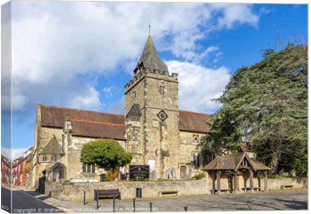 St Mary Magdalene and St Denys Church, Midhurst Canvas Print by Graham Prentice