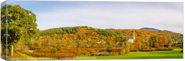 Vermont in Fall Canvas Print by Graham Prentice