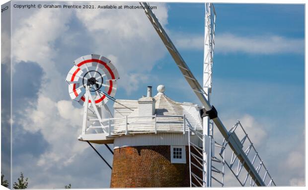 Cley Windmill  Canvas Print by Graham Prentice