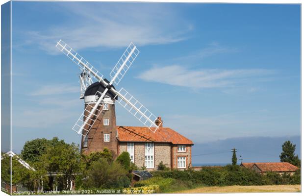 Weybourne Windmill Canvas Print by Graham Prentice