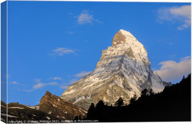The Iconic Matterhorn Canvas Print by Graham Prentice