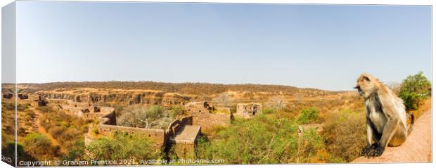 Ranthambhore Fort Canvas Print by Graham Prentice