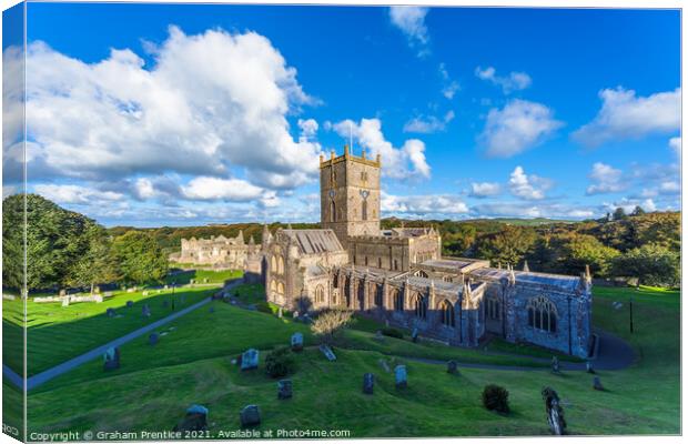 St David's Cathedral Canvas Print by Graham Prentice