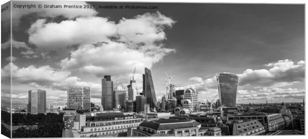 City of London Financial District Canvas Print by Graham Prentice
