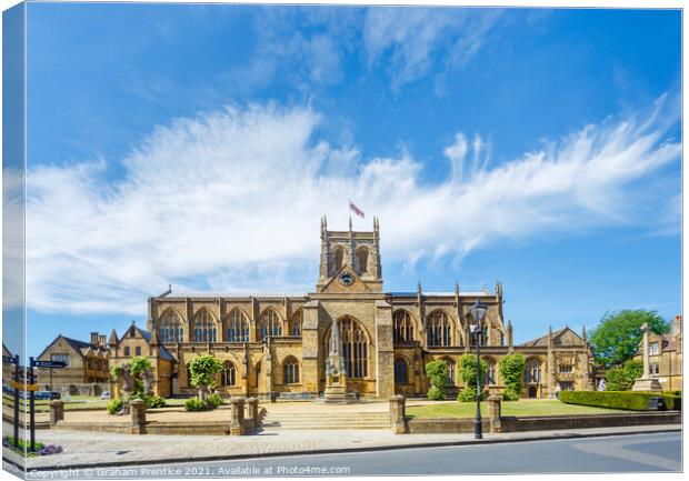 Sherborne Abbey, Dorset Canvas Print by Graham Prentice