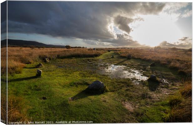 Machrie Moor Stone Circle 11 Canvas Print by John Barratt