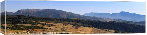 Ronda Panorama Canvas Print by John Barratt