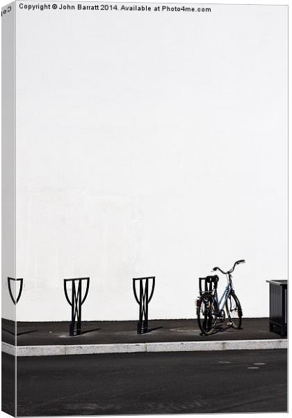 Bicycle Parking Canvas Print by John Barratt