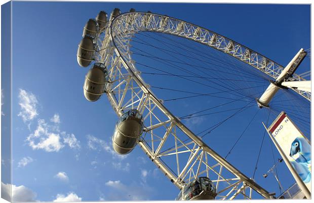 Great wheel of LondonEye Canvas Print by Ashish Agarwal