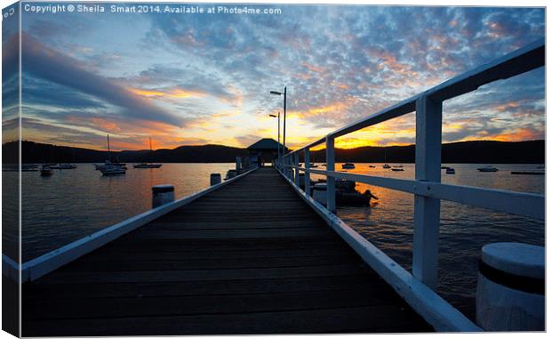 Palam Beach wharf Canvas Print by Sheila Smart