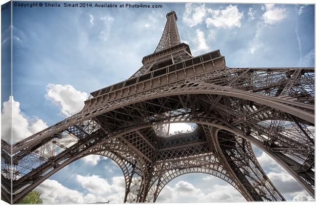 Eiffel Tower, Paris Canvas Print by Sheila Smart