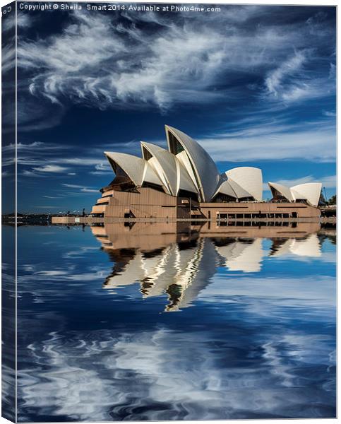 Sydney Opera House abstract Canvas Print by Sheila Smart