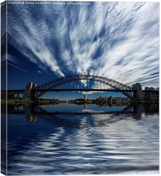  Sydney Harbour Bridge Canvas Print by Sheila Smart