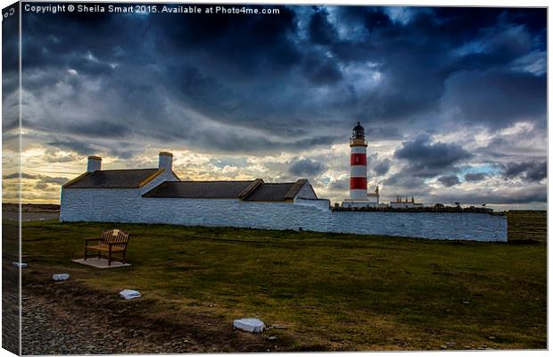  Lighthouse at Point of Ayre, Isle of Man Canvas Print by Sheila Smart