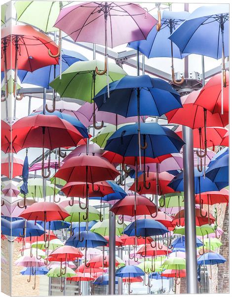 Its Raining... Umbrellas! Canvas Print by LensLight Traveler