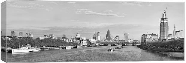  London Skyline Panorama Canvas Print by LensLight Traveler